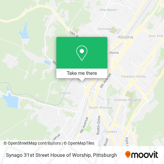 Mapa de Synago 31st Street House of Worship