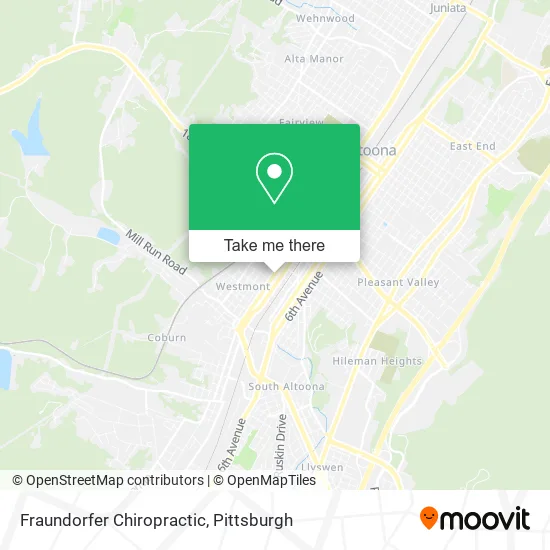 Fraundorfer Chiropractic map