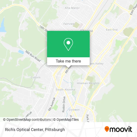 Rich's Optical Center map