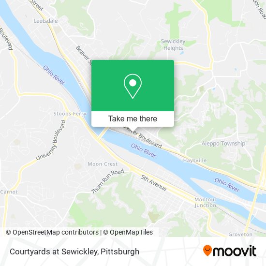 Courtyards at Sewickley map