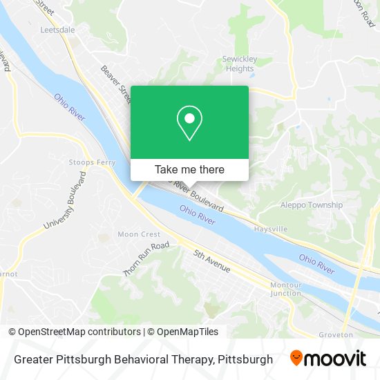 Mapa de Greater Pittsburgh Behavioral Therapy