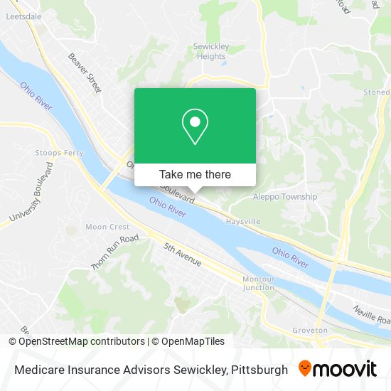 Mapa de Medicare Insurance Advisors Sewickley