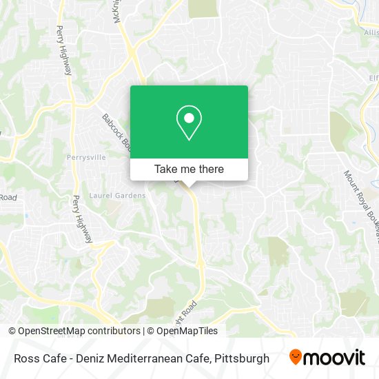 Ross Cafe - Deniz Mediterranean Cafe map