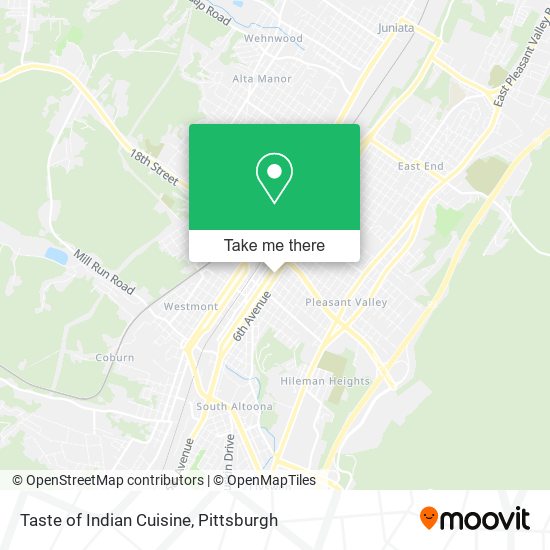 Taste of Indian Cuisine map