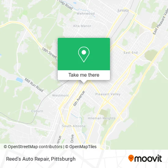 Reed's Auto Repair map