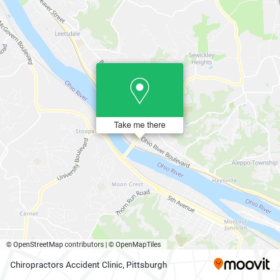 Chiropractors Accident Clinic map