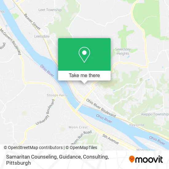 Samaritan Counseling, Guidance, Consulting map