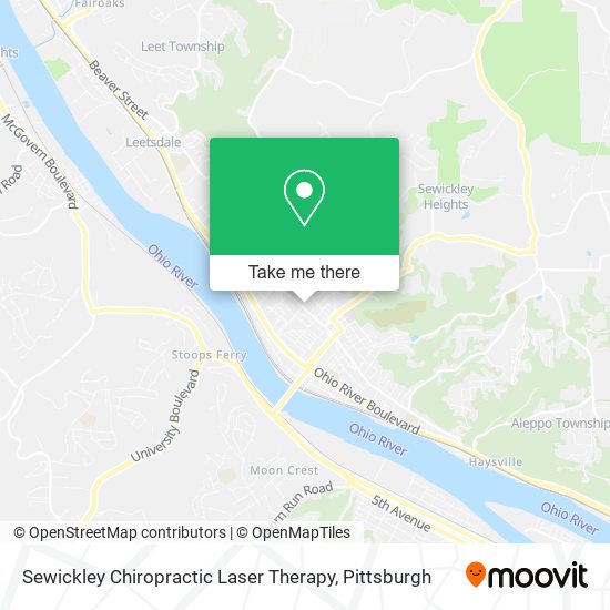 Mapa de Sewickley Chiropractic Laser Therapy