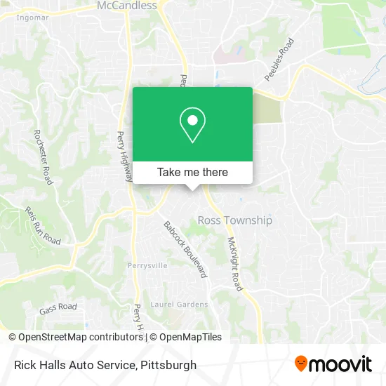 Rick Halls Auto Service map