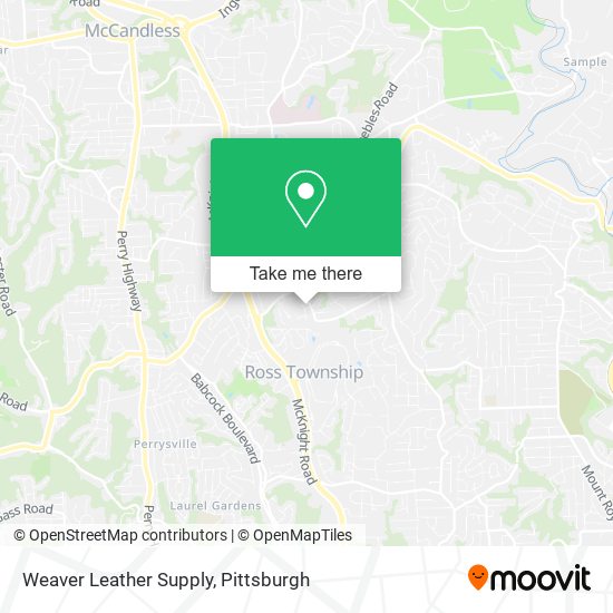 Mapa de Weaver Leather Supply