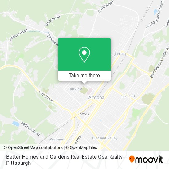 Better Homes and Gardens Real Estate Gsa Realty map