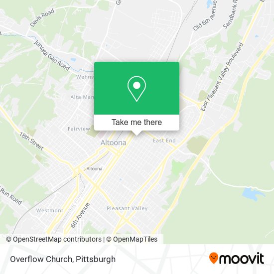 Mapa de Overflow Church