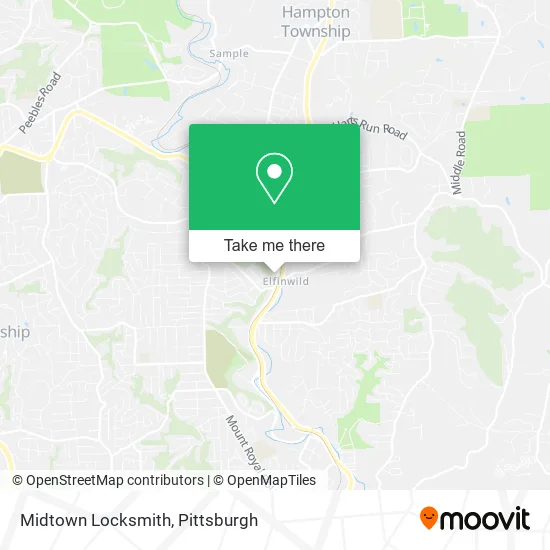 Midtown Locksmith map