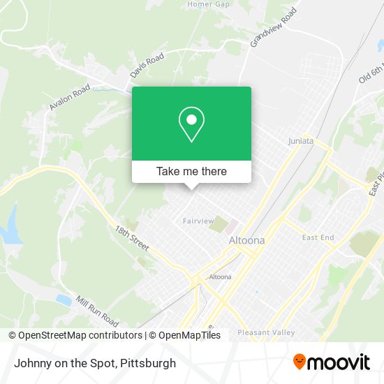 Johnny on the Spot map