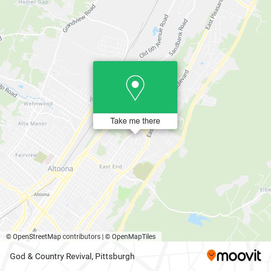 God & Country Revival map
