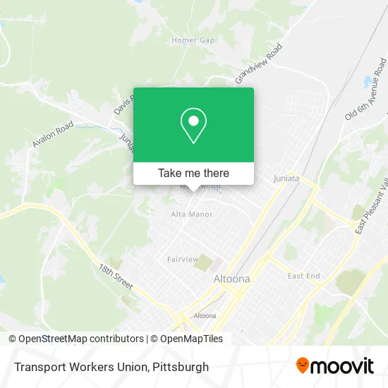 Transport Workers Union map