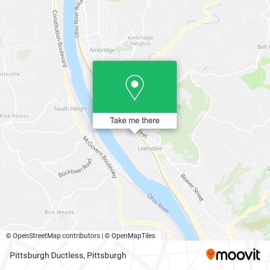 Mapa de Pittsburgh Ductless