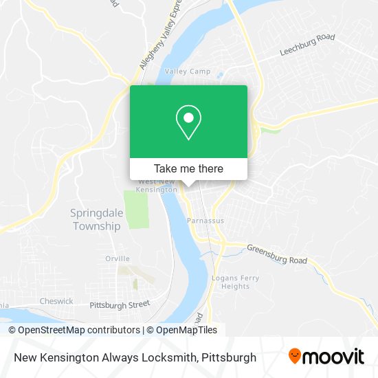 New Kensington Always Locksmith map