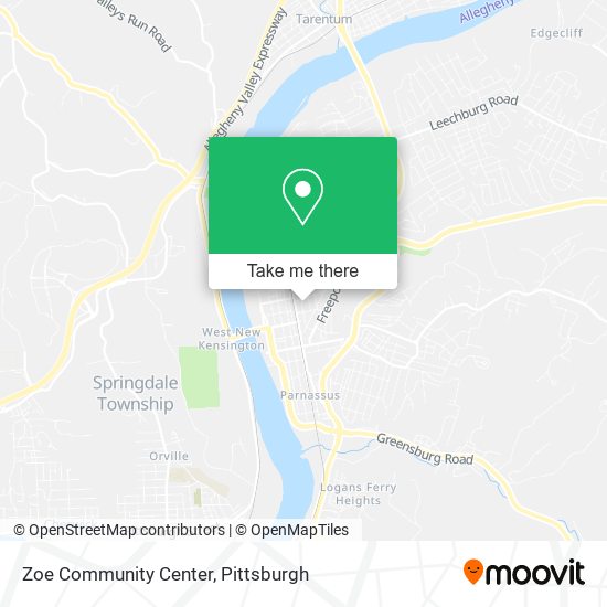 Mapa de Zoe Community Center
