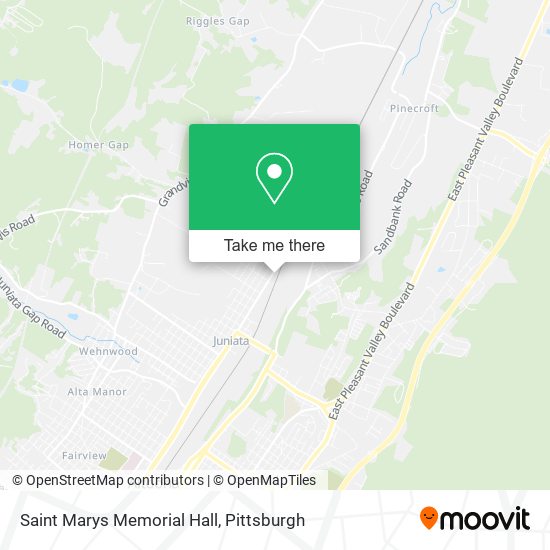 Saint Marys Memorial Hall map