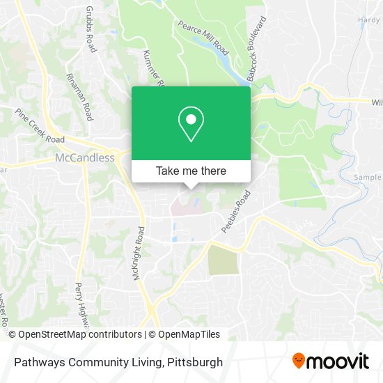 Pathways Community Living map