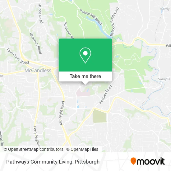 Pathways Community Living map