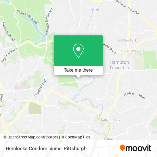 Hemlocks Condominiums map