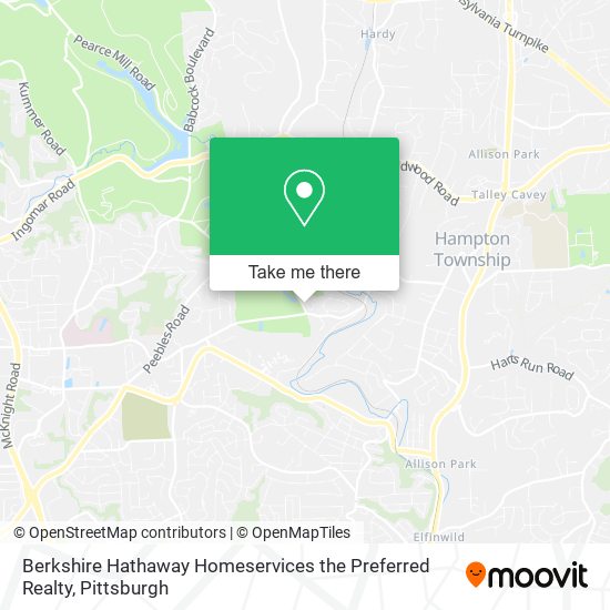 Mapa de Berkshire Hathaway Homeservices the Preferred Realty