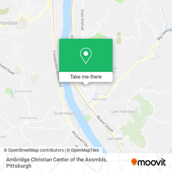 Mapa de Ambridge Christian Center of the Assmbls