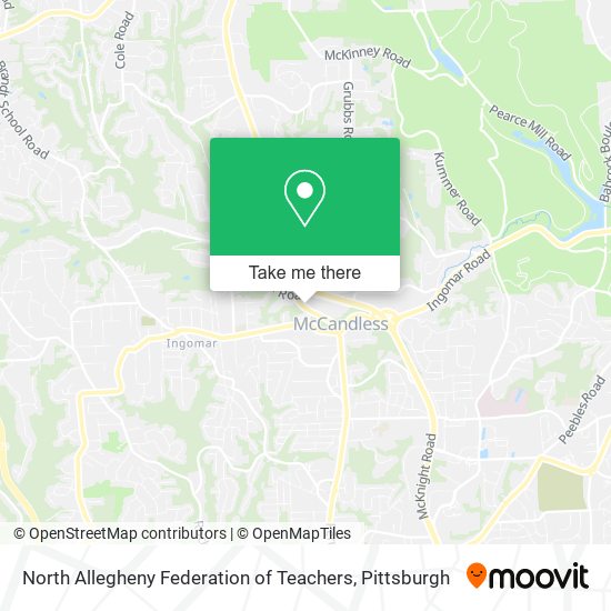 North Allegheny Federation of Teachers map