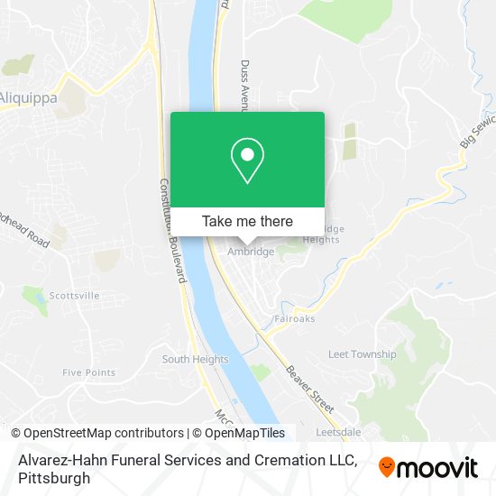 Mapa de Alvarez-Hahn Funeral Services and Cremation LLC