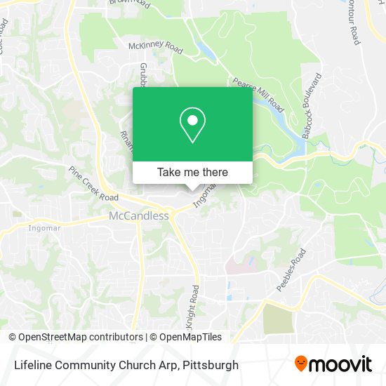 Mapa de Lifeline Community Church Arp