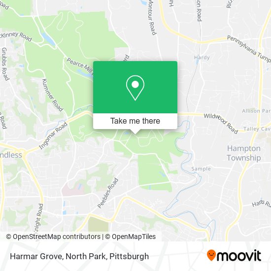 Mapa de Harmar Grove, North Park