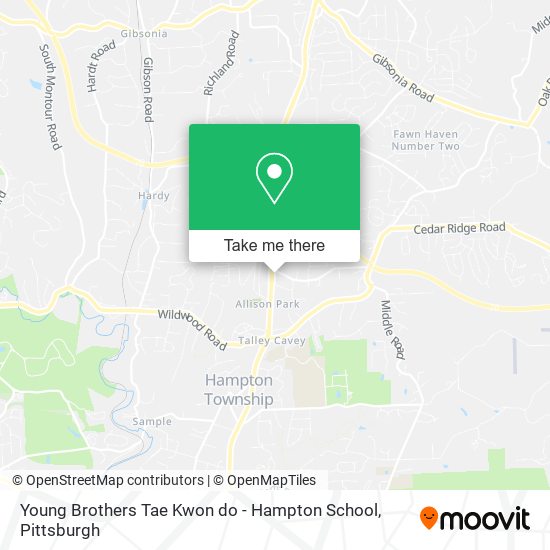Young Brothers Tae Kwon do - Hampton School map