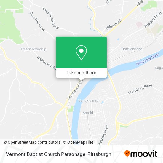 Vermont Baptist Church Parsonage map