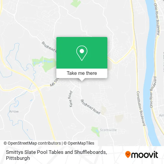 Smittys Slate Pool Tables and Shuffleboards map