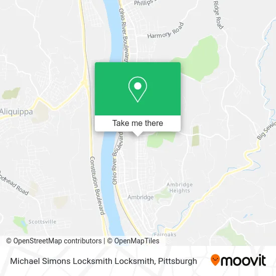 Michael Simons Locksmith Locksmith map