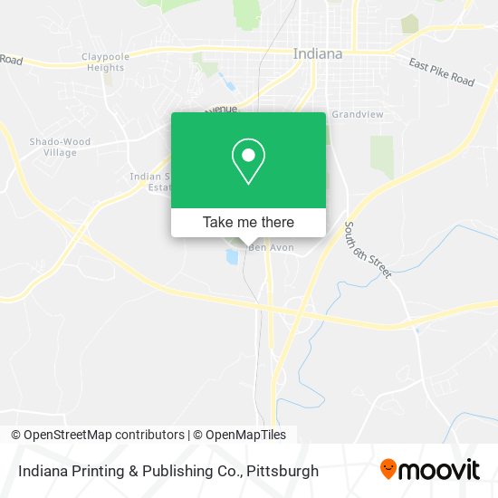 Mapa de Indiana Printing & Publishing Co.