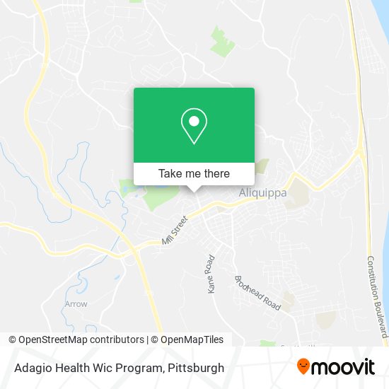 Adagio Health Wic Program map