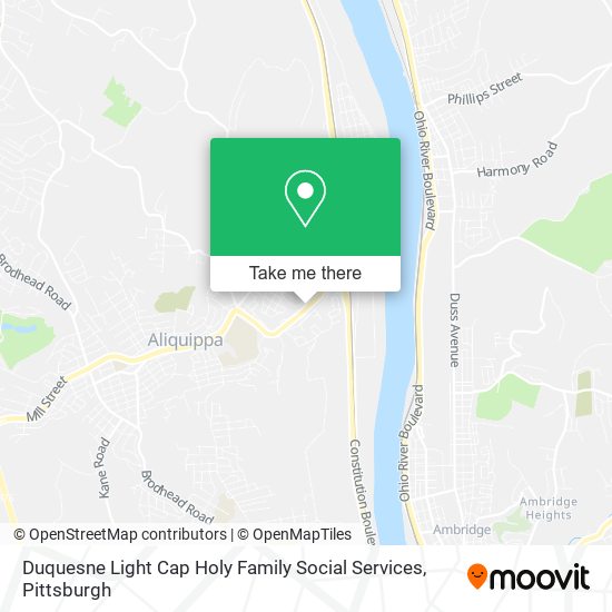 Mapa de Duquesne Light Cap Holy Family Social Services