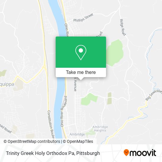 Trinity Greek Holy Orthodox Pa map