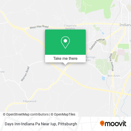 Mapa de Days Inn-Indiana Pa Near Iup