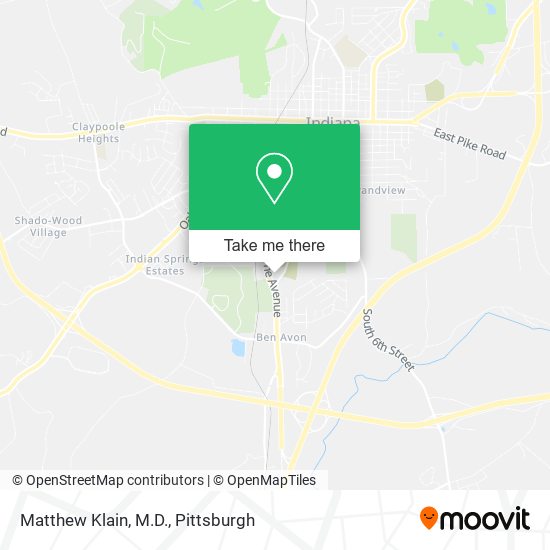 Matthew Klain, M.D. map