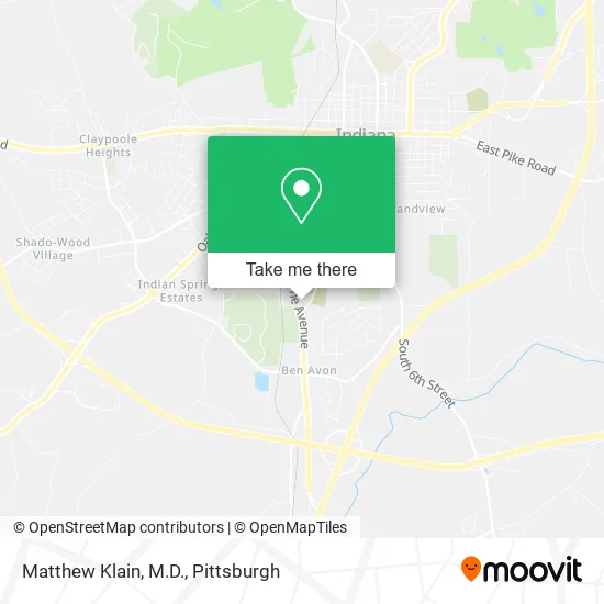 Matthew Klain, M.D. map