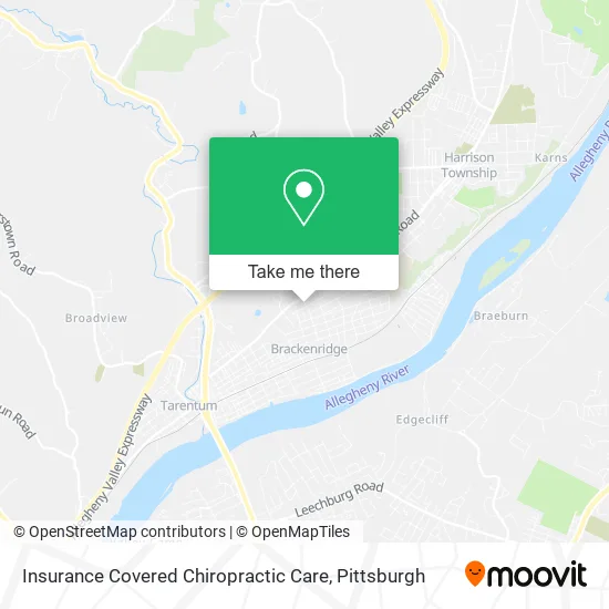 Insurance Covered Chiropractic Care map