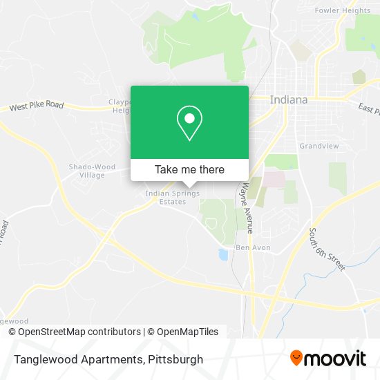 Mapa de Tanglewood Apartments