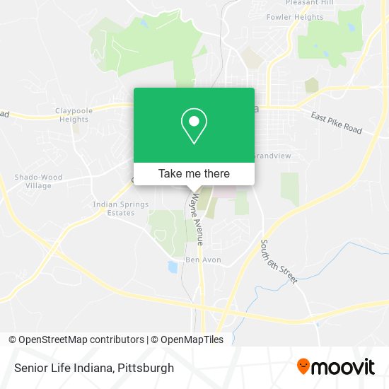 Mapa de Senior Life Indiana