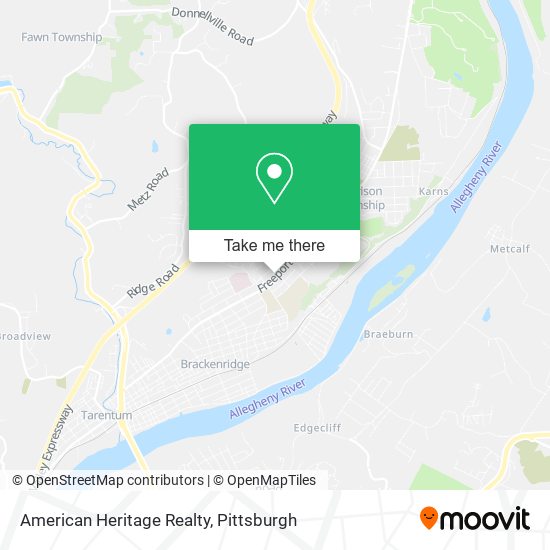 American Heritage Realty map