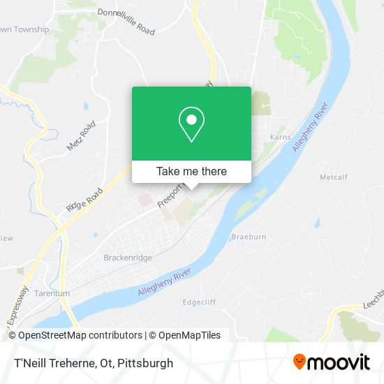 T'Neill Treherne, Ot map