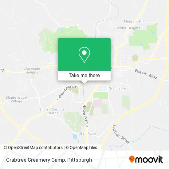 Mapa de Crabtree Creamery Camp